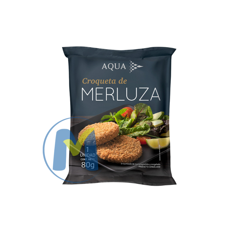 CROQUETA DE MERLUZA 1UND 80GR AQUA