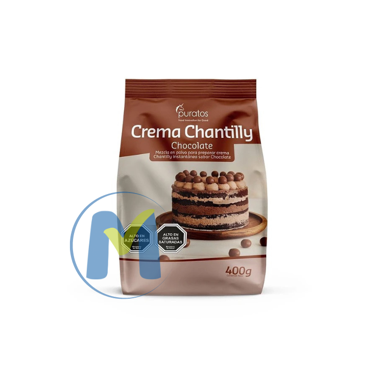 CREMA CHANTILLY CHOCOLATE 400GR PURATOS