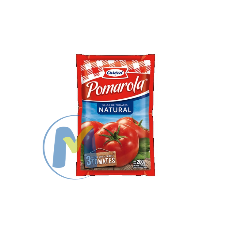 SALSA DE TOMATE NATURAL POMAROLA 200GR