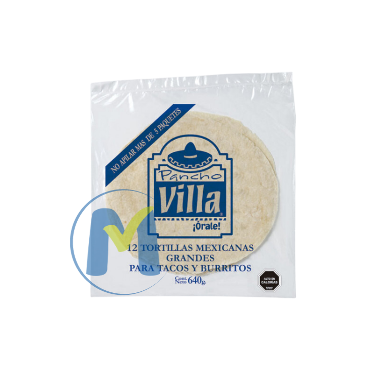 TORTILLAS PANCHO VILLA 640GR (AZUL)