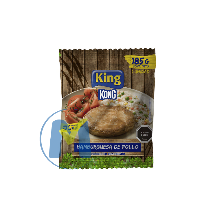 HAMBURGUESA DE POLLO 185GR KING KONG