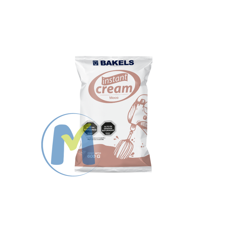 INSTANT CREAM MOCA 600GR BAKELS