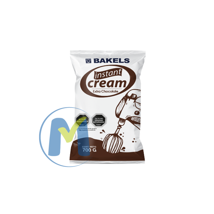 INSTANT CREAM EXTRA CHOCOLA 700GR BAKELS